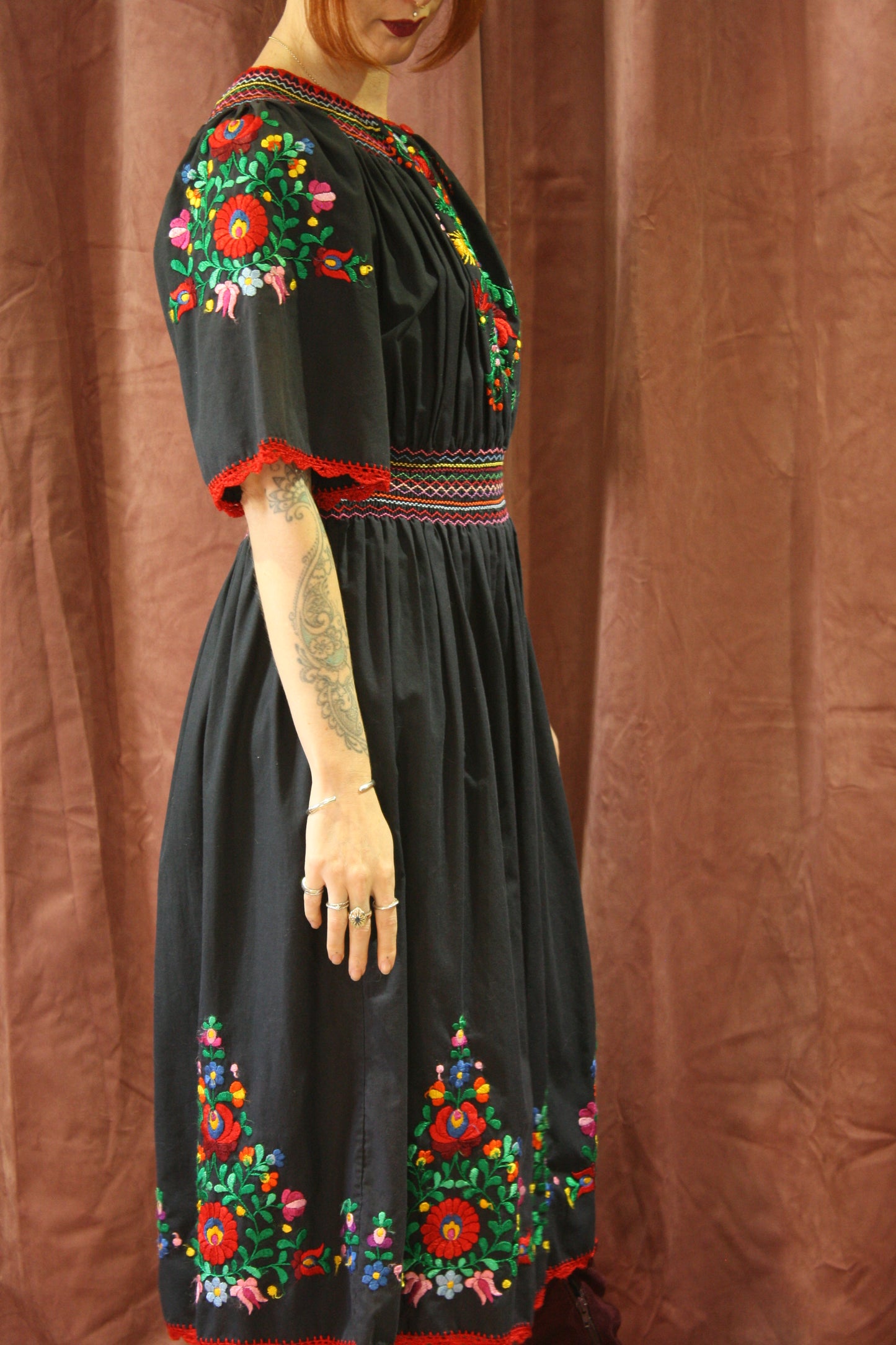 Rare Vintage 70s Hungarian Folk Dress