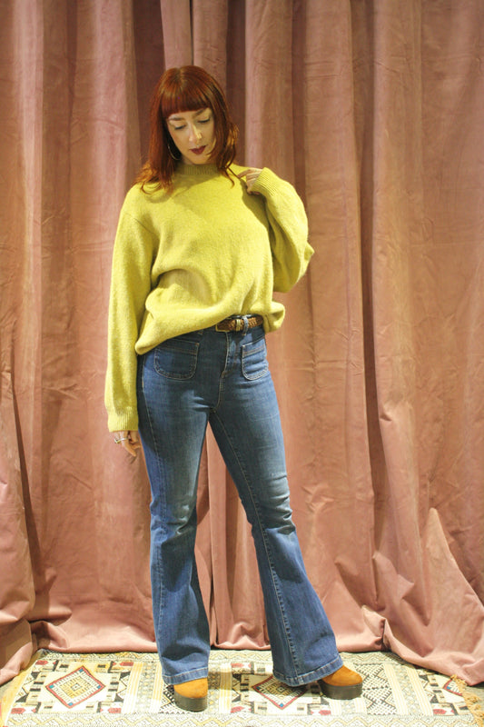 Vintage Mustard Wool Knit