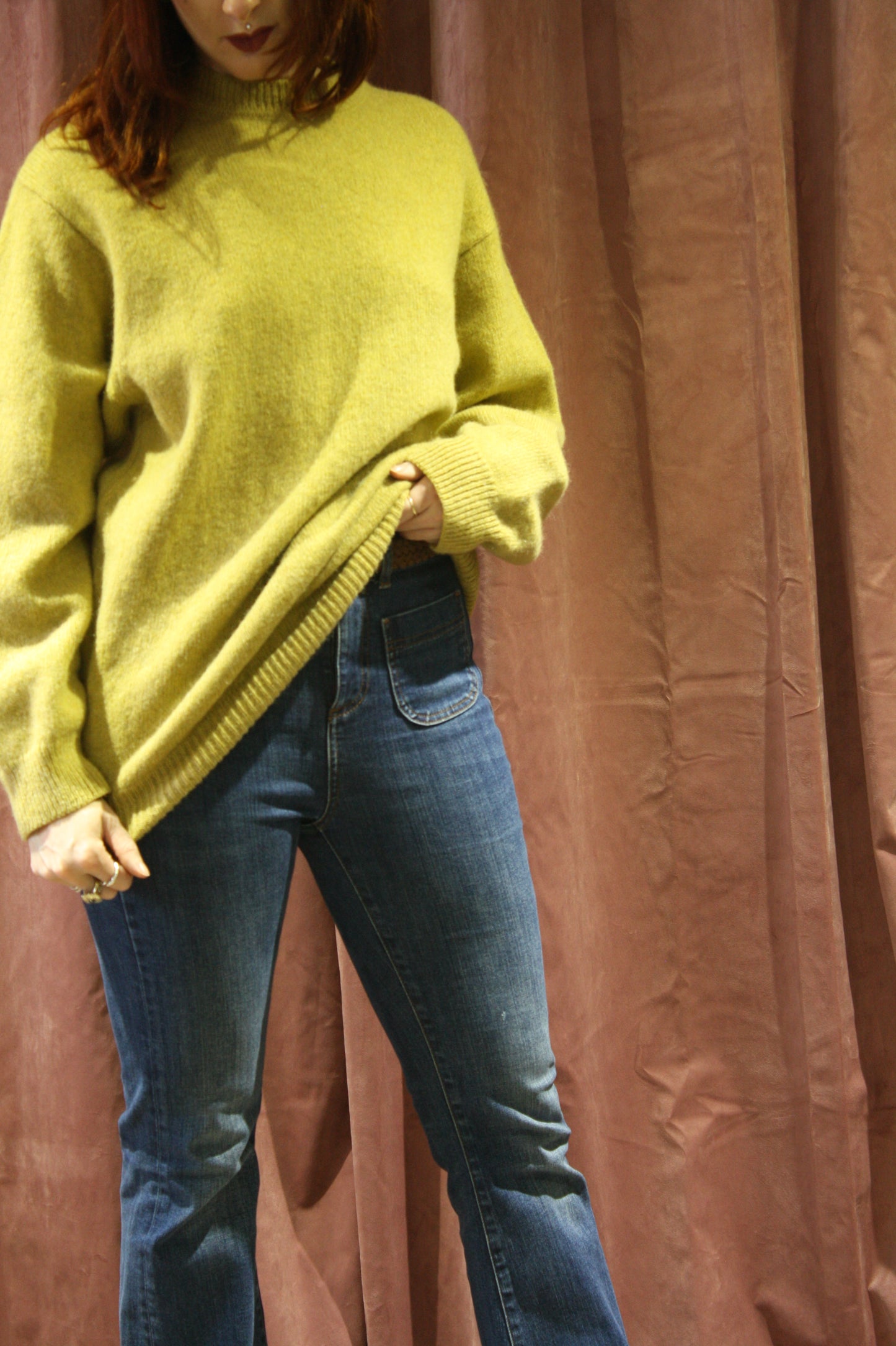 Vintage Mustard Wool Knit